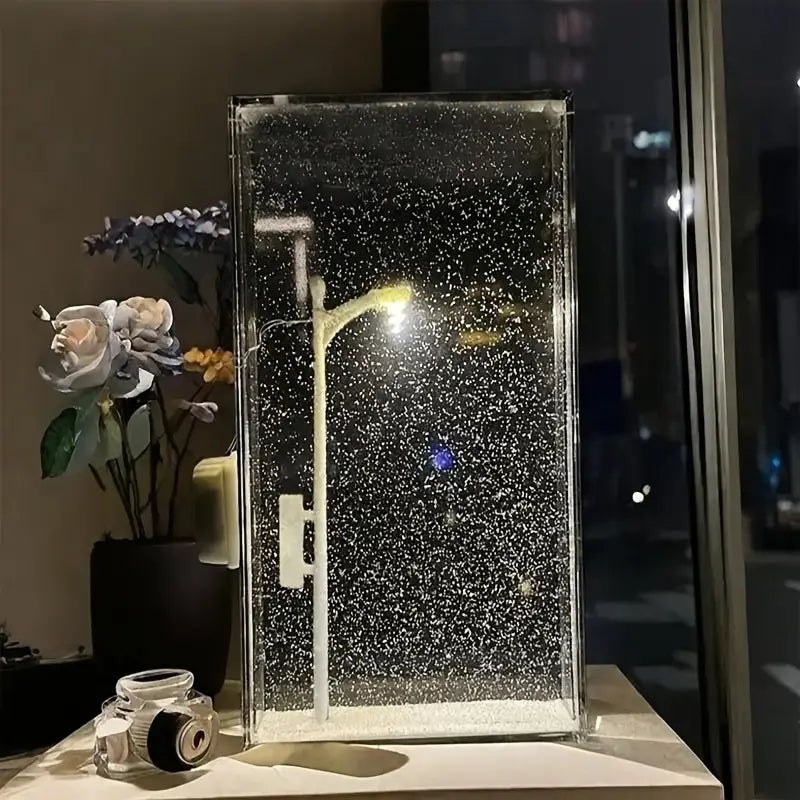 Snow Scene Light Street Lamp
